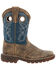Image #2 - Rocky Boys' Legacy Waterproof Western Boots - Broad Square Toe, Slate, hi-res