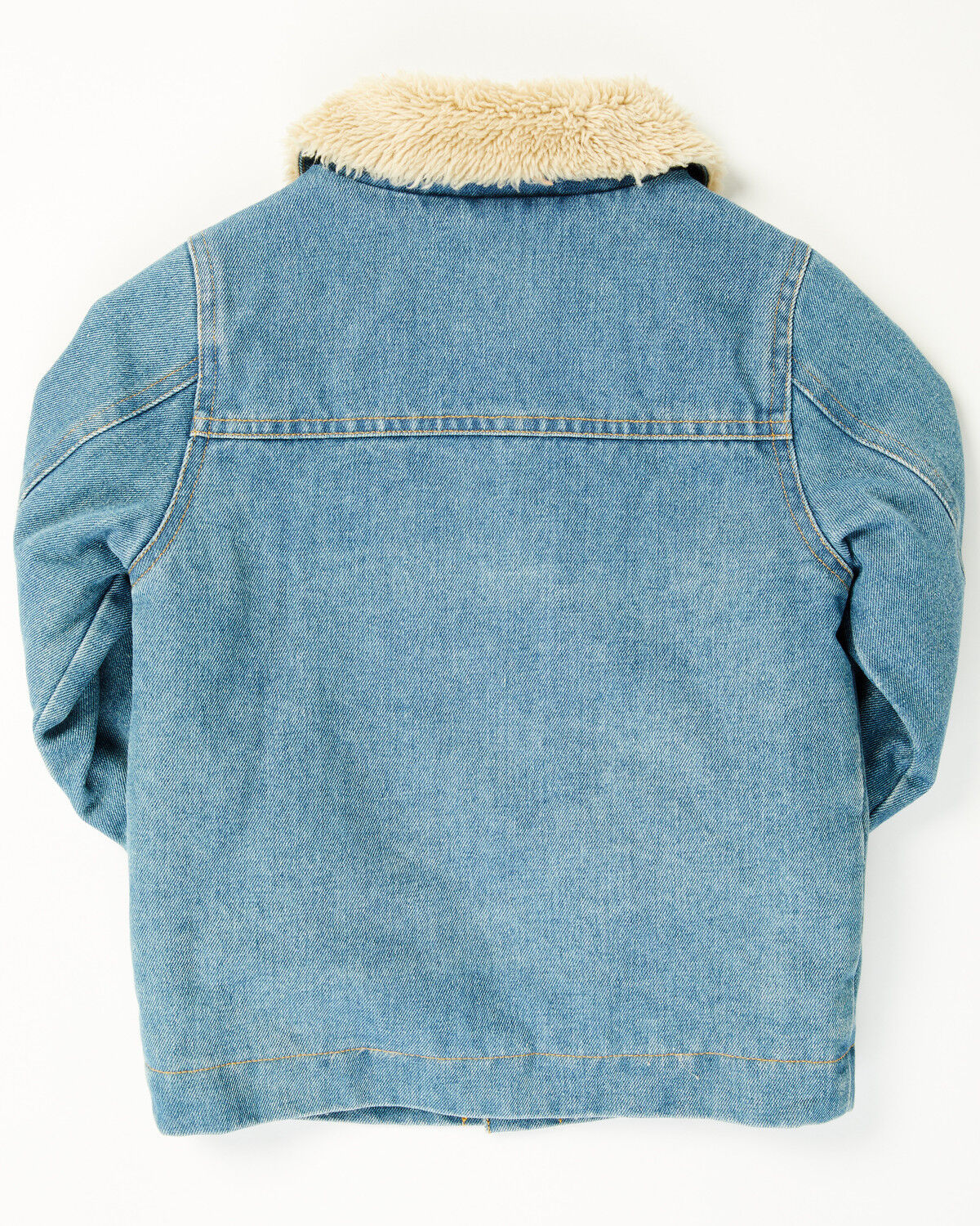 Image #3 - Urban Republic Toddler Boys' Sherpa Lined Denim Jacket, Blue, hi-res