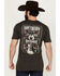 Image #1 - Moonshine Spirit Men's Southern Rock Short Sleeve Graphic T-Shirt, Charcoal, hi-res