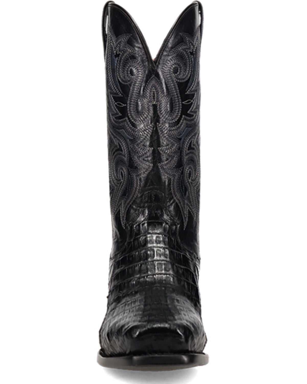 Image #4 - Dan Post Men's Zandor Exotic Caiman Western Boots - Square Toe, Black, hi-res