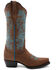 Image #2 - Ferrini Women's Ella Western Boots - Broad Square Toe , Brown, hi-res