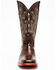 Ferrini Men's Chocolate Alligator Belly Print Western Boots - Broad Square Toe, Chocolate, hi-res