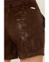 Image #4 - Dear John Women's Mid Rise Snake Print Shorts, Brown, hi-res
