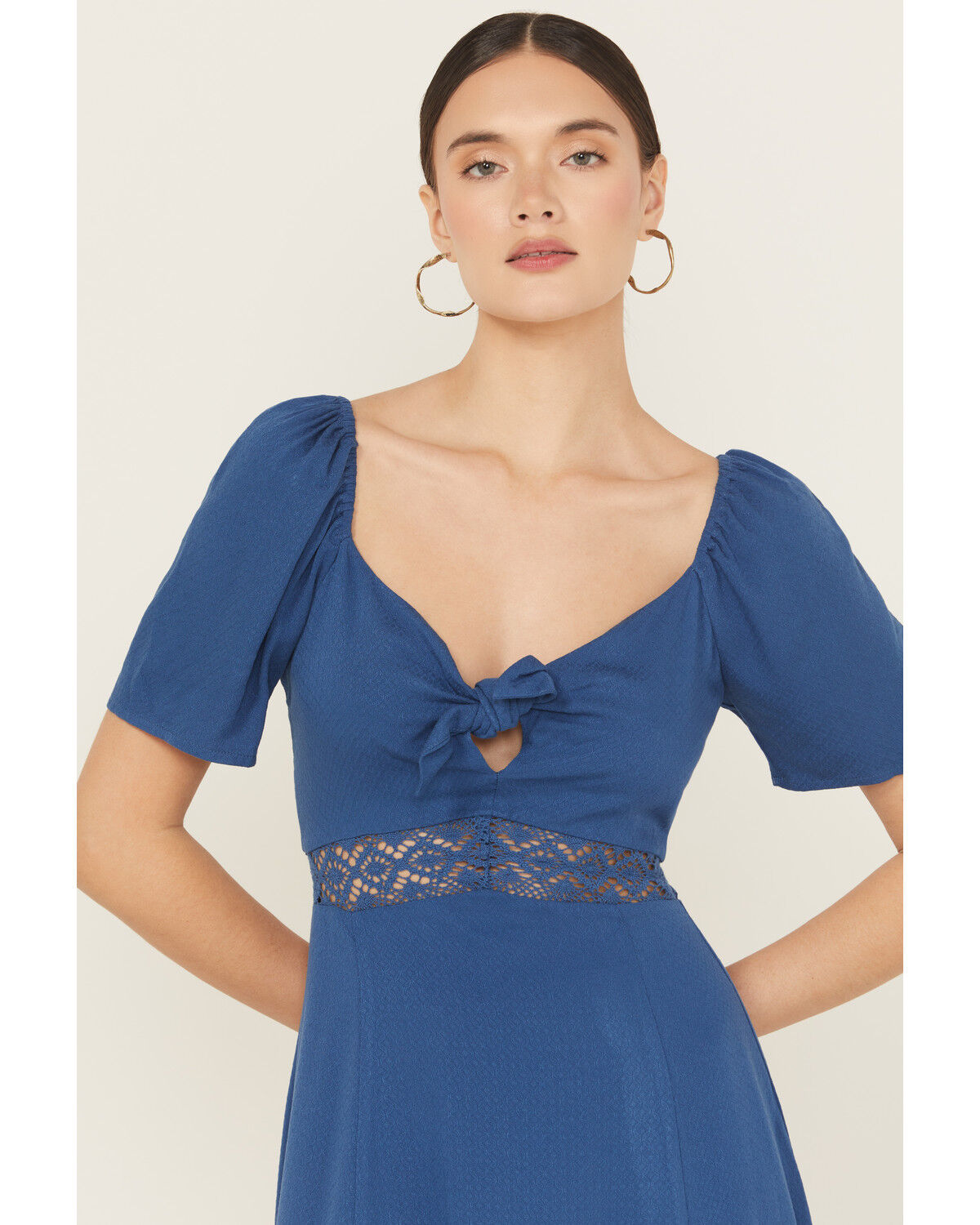 Image #3 - Idyllwind Women's Dudley Print Short Sleeve Midi Dress, Blue, hi-res