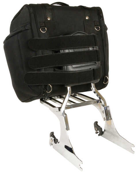 Image #4 - Milwaukee Leather Textile Motorcycle Sissy Bar Travel Bag , Black, hi-res