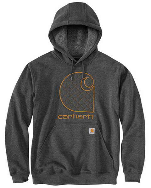 Carhartt Men's Loose Fit Midweight Graphic Work Sweatshirt, Heather Grey, hi-res