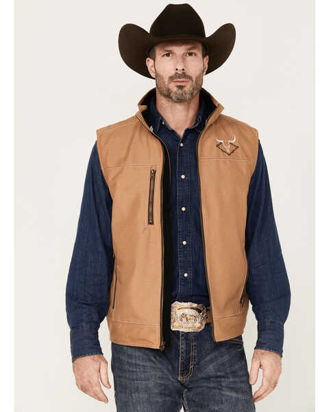 Cowboy Hardware Men's Tech Woodsman Solid Vest, Grey