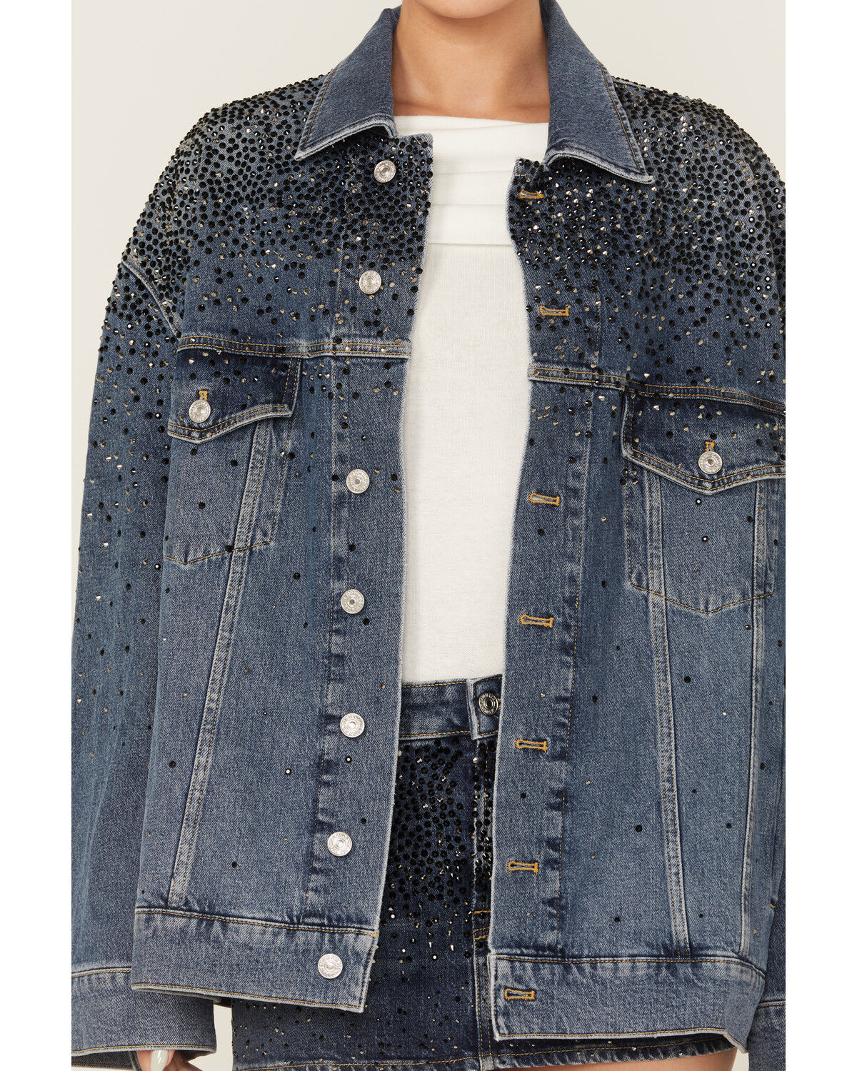 7 For All Mankind Women's Candy Oil Dark Wash Oversized