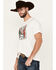 Image #2 - Rock & Roll Denim Men's Mexico Logo Short Sleeve Graphic T-Shirt , White, hi-res
