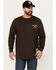 Image #2 - Cody James Men's FR Long Sleeve Graphic Shirt, Chocolate, hi-res