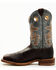 Image #3 - Justin Men's Bender Western Boots - Broad Square Toe, Brown, hi-res