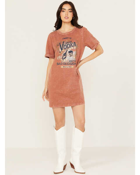 Image #1 - Cleo + Wolf Women's Vodka Shirt Dress, Coffee, hi-res