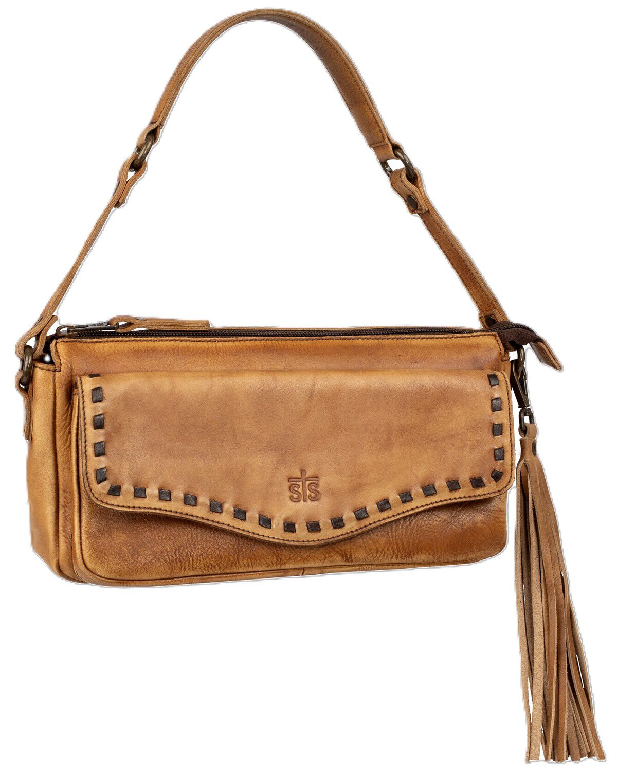 STS Ranchwear By Carroll Women's Bandera Shoulder Bag, Caramel, hi-res