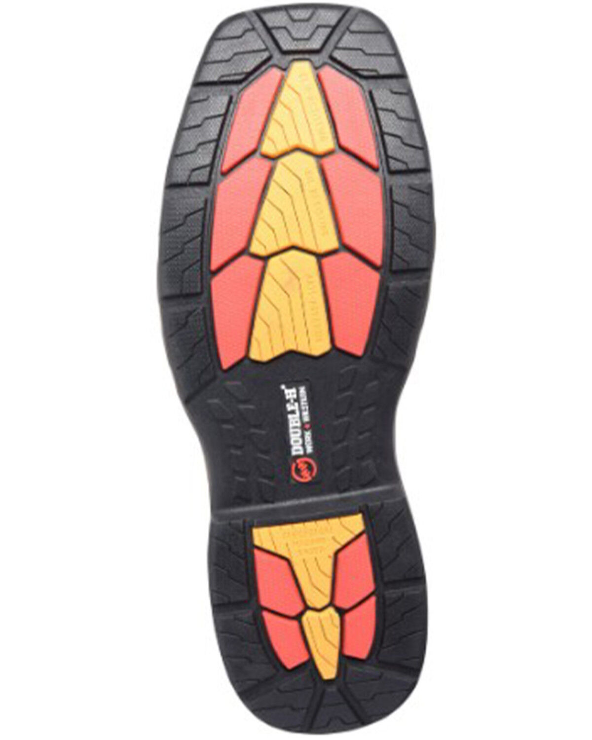 Image #6 - Double H Men's Wilmore Phantom Rider Waterproof Performance Western Boots - Broad Square Toe, Brown, hi-res