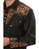 Scully Floral Embroidered Western Shirt, Black, hi-res