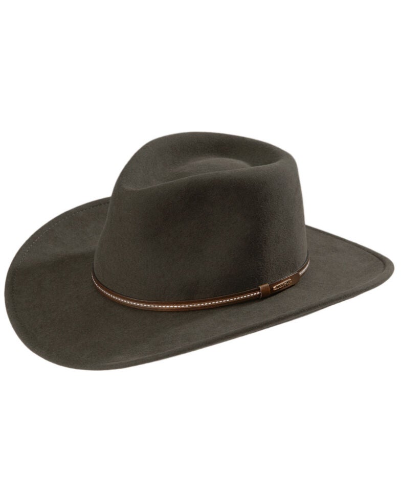 Stetson Gallatin Sage Green Crushable Wool Hat Sheplers