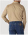 Image #2 - Wrangler Men's FR Long Sleeve Snap Western Work Shirt, Beige, hi-res