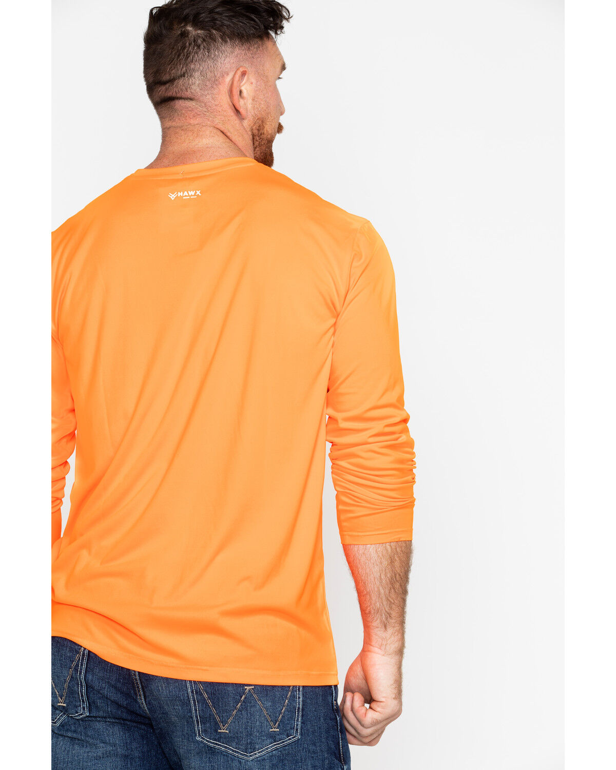 Image #5 - Hawx Men's Long Sleeve Color-Enhanced Cooling Work Tee, , hi-res
