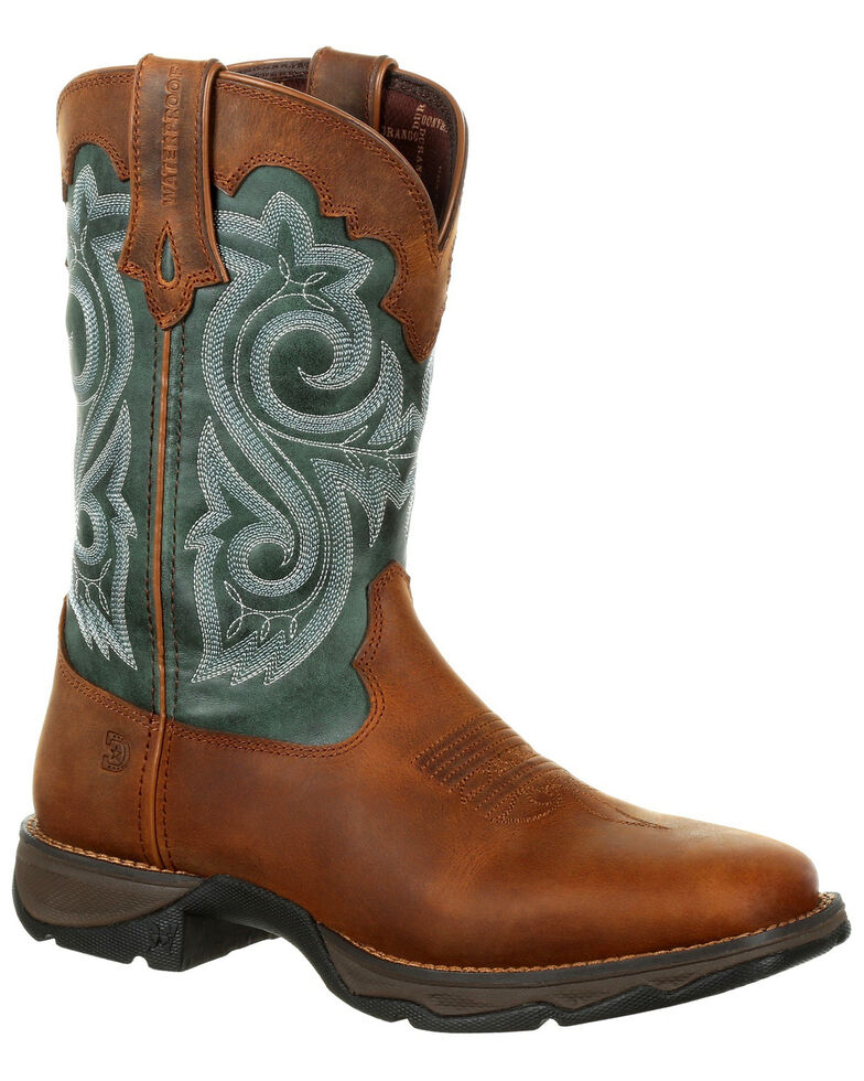 Durango Women's Lady Rebel Waterproof Western Boots - Square Toe, Brown, hi-res