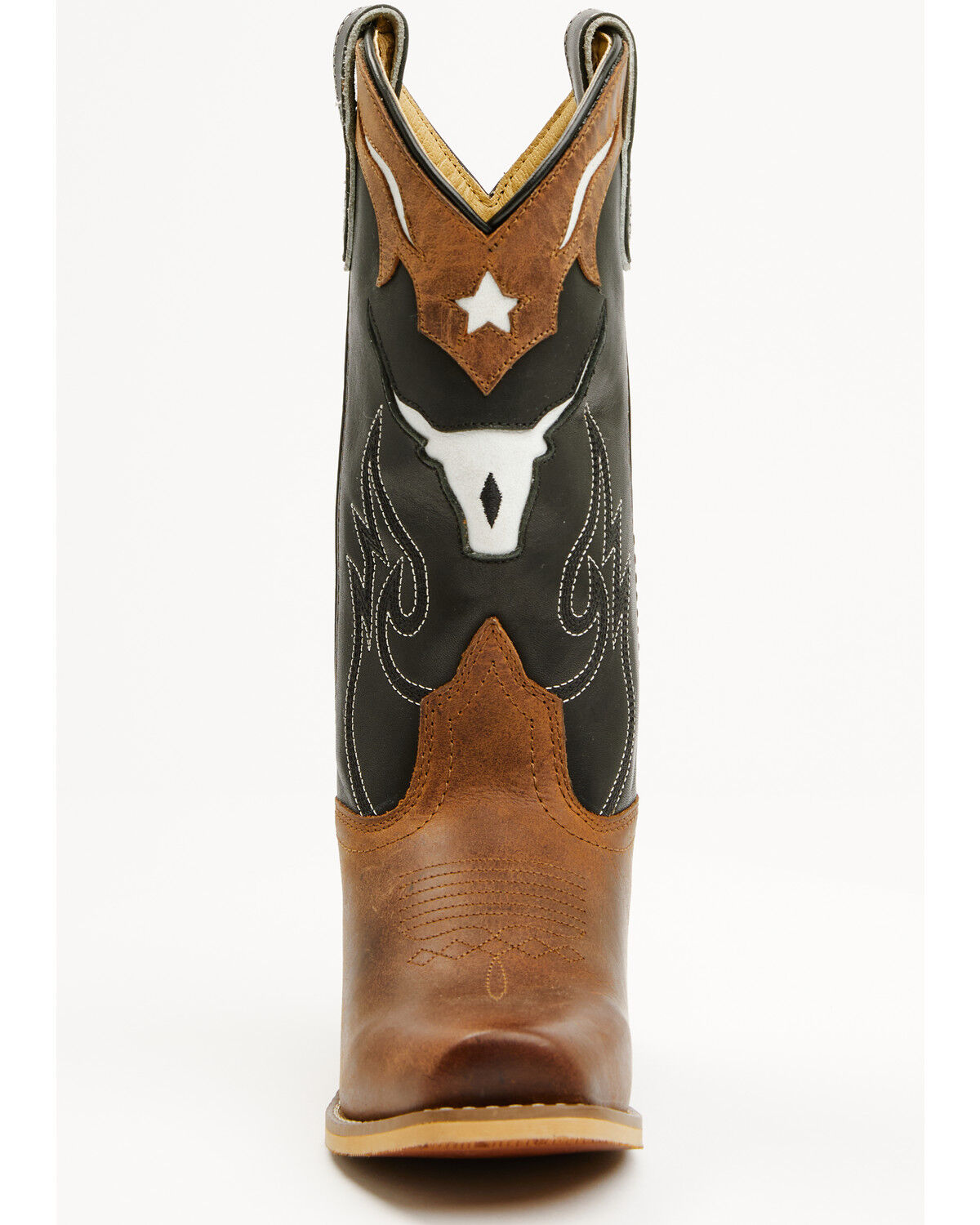 Image #4 - Cody James Boys' Little Show Time Western Boots - Square Toe, Black, hi-res