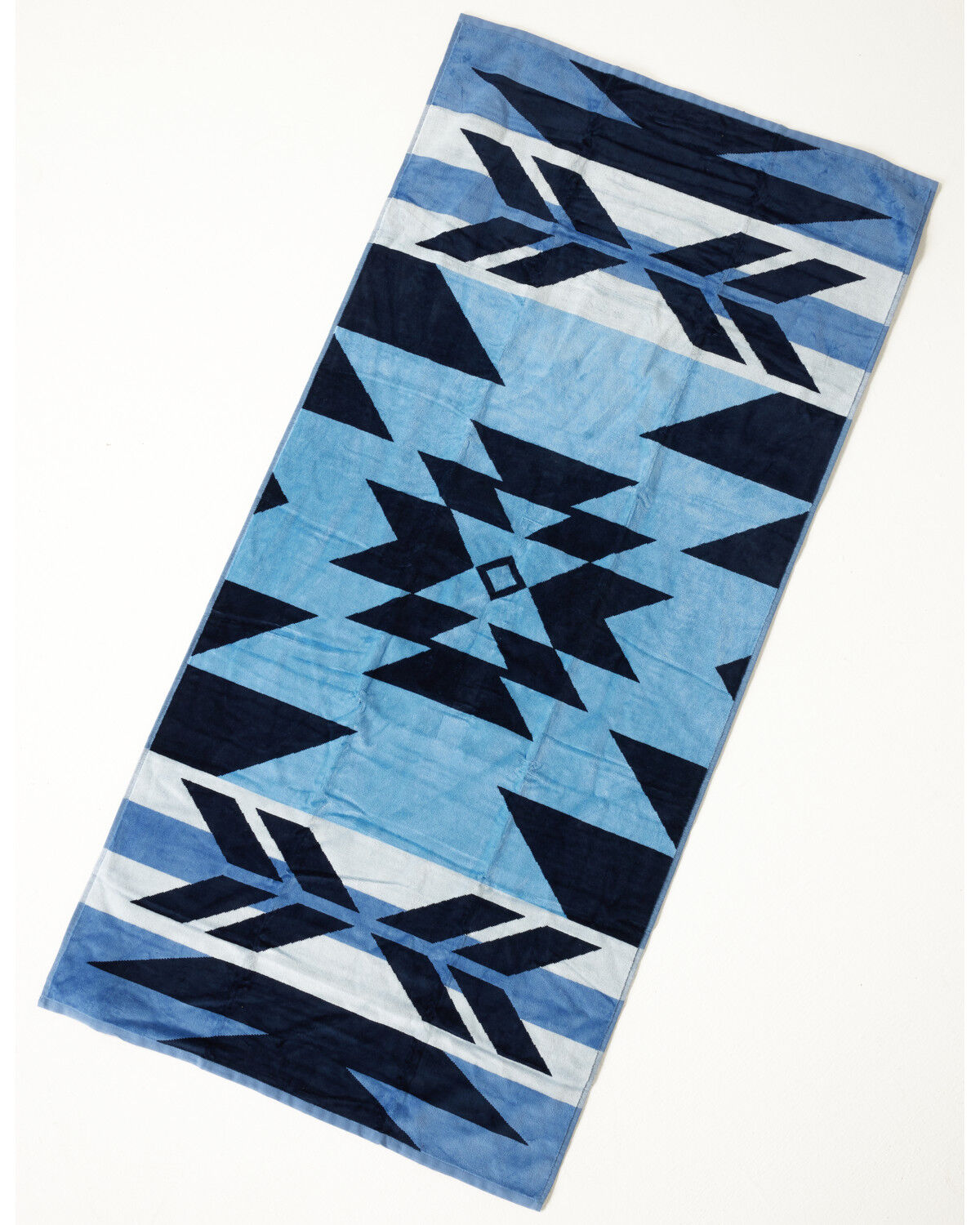 Image #2 - Boot Barn Southwestern Print Beach Towel, Navy, hi-res