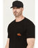 Image #3 - Thorogood Men's Eagle Shield Short Sleeve Pocket Work T-Shirt, Black, hi-res