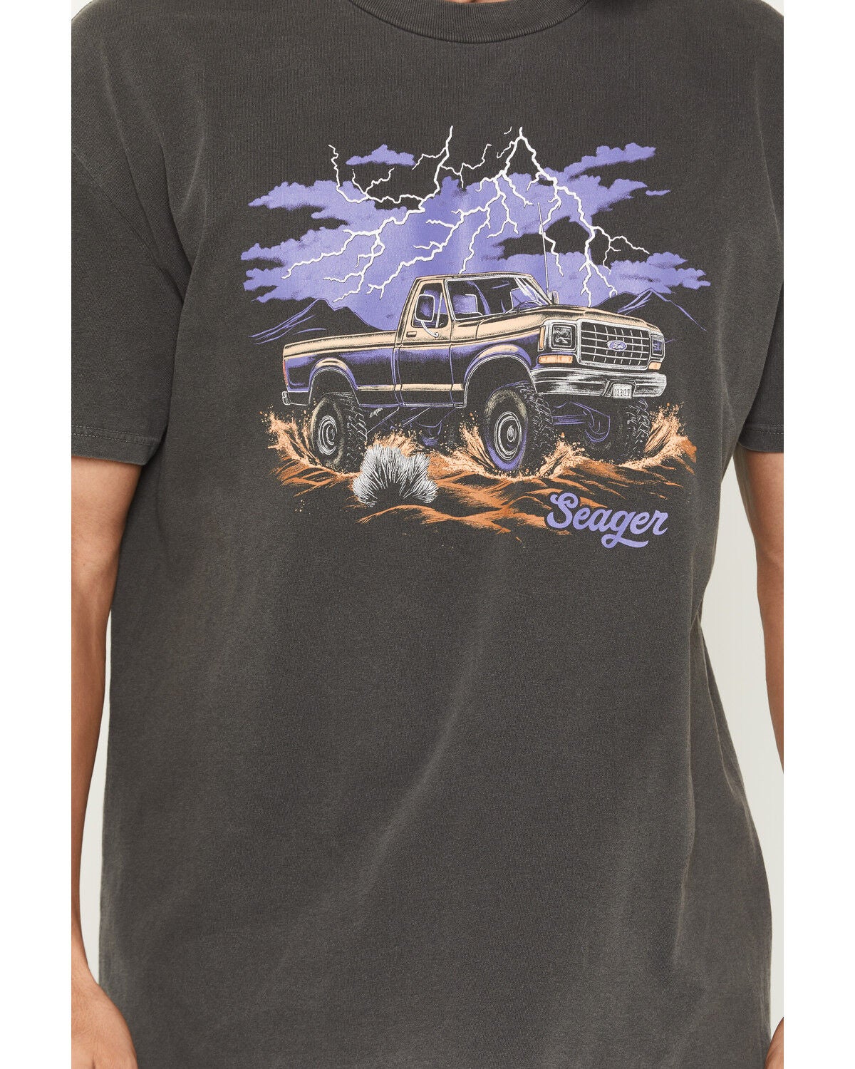 Image #3 - Seager Men's Mud Romp Short Sleeve Graphic T-Shirt, Black, hi-res