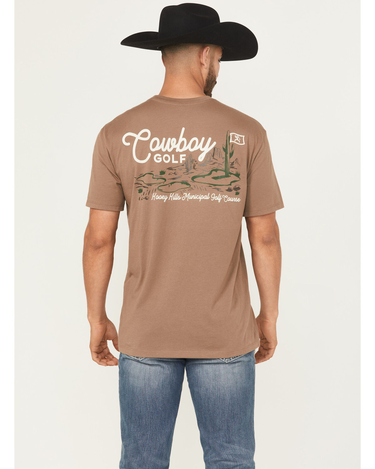 Image #1 - Hooey Men's Hills Short Sleeve Graphic T-Shirt, Brown, hi-res