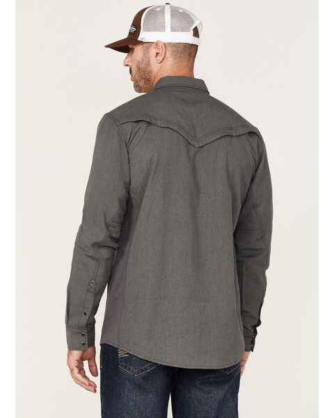 Image #4 - Cody James Men's FR Vented Long Sleeve Button-Down Work Shirt , Grey, hi-res