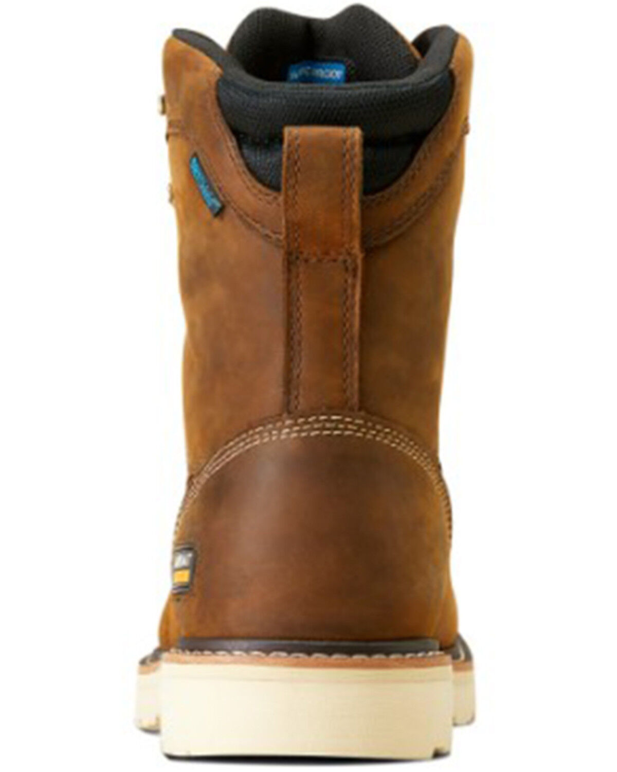 Image #3 - Ariat Men's Rebar Lift 8" Waterproof Lace-Up Work Boots - Moc Toe, Brown, hi-res