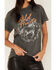Image #3 - Youth in Revolt Women's Wild Hearts Horse Graphic Tee, Black, hi-res