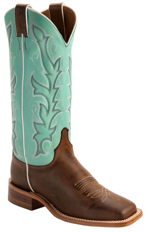 justin bent rail boots square toe