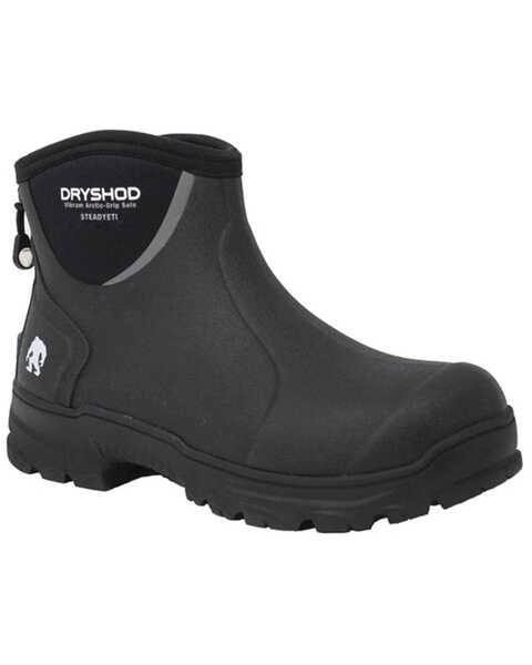 Image #1 - Dryshod Men's Steadyeti Vibram Arctic Grip Waterproof Ankle Boots - Round Toe , Black, hi-res