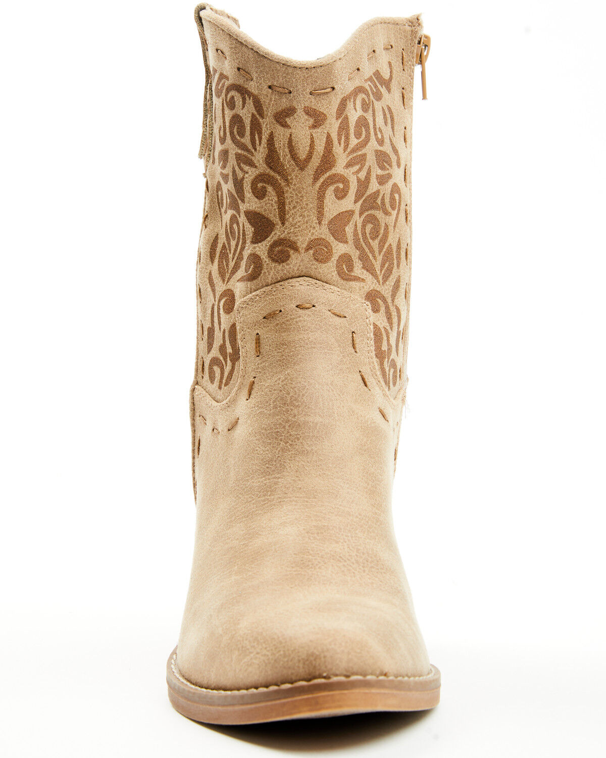 Image #4 - Very G Women's Encinitas Booties - Round Toe, Beige, hi-res