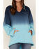 Kimes Ranch Women's Sante Fe Dip Dye Sweatshirt Hoodie, Navy, hi-res