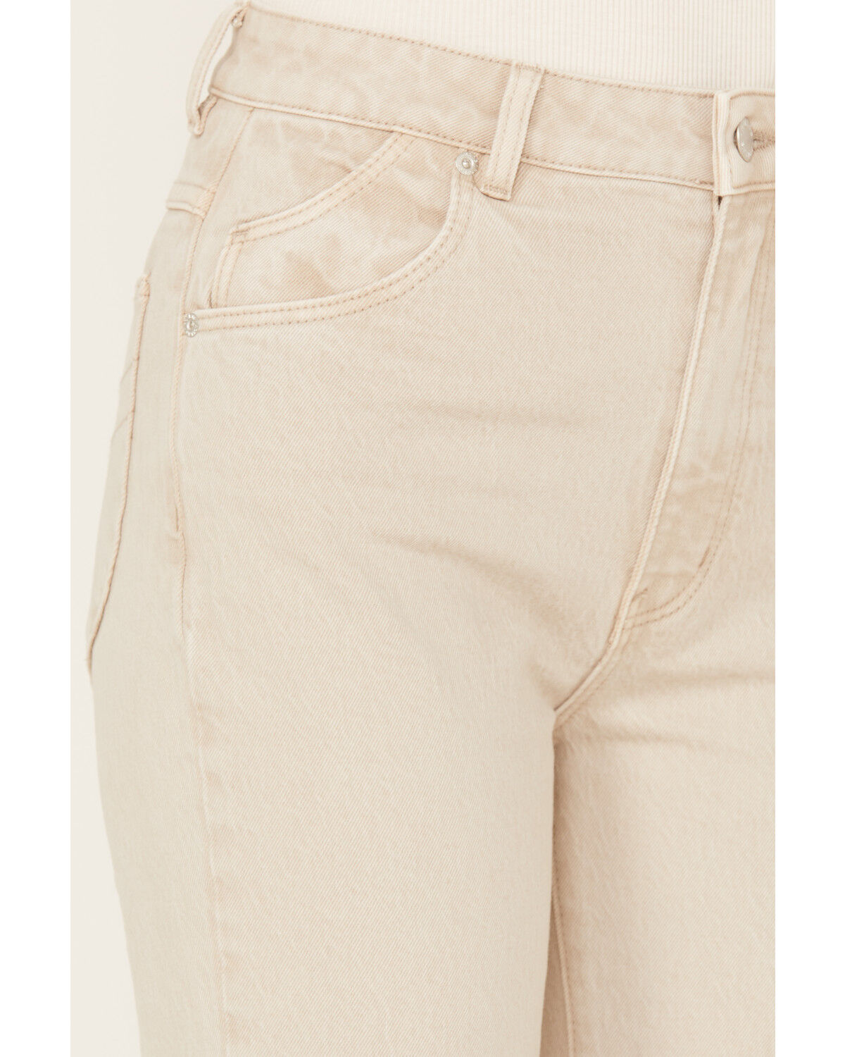 Image #2 - Rolla's Women's High Rise Ankle Straight Jeans, Off White, hi-res