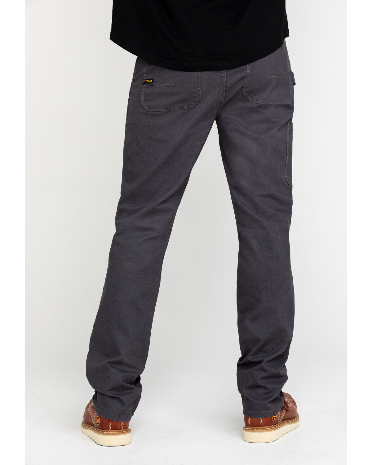 Image #1 - Ariat Men's Rebar M4 Made Tough Durastretch Double Front Straight Work Pants, Grey, hi-res