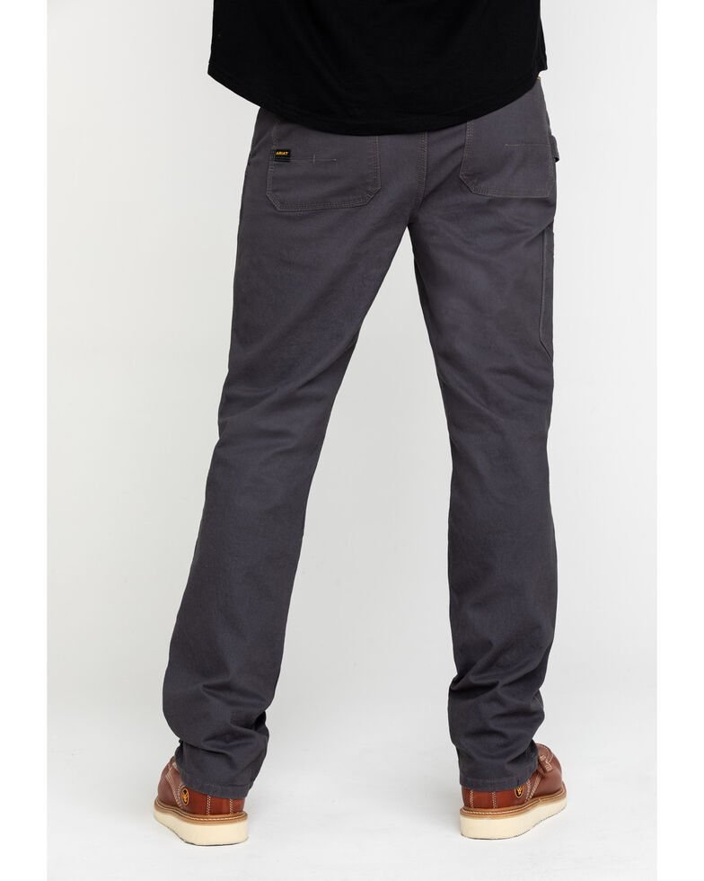 Ariat Men's Rebar M4 Made Tough Durastretch Double Front Straight Work Pants , Grey, hi-res