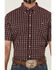 Image #3 - RANK 45® Men's Pick Up Small Plaid Print Short Sleeve Button-Down Western Shirt, Blue, hi-res