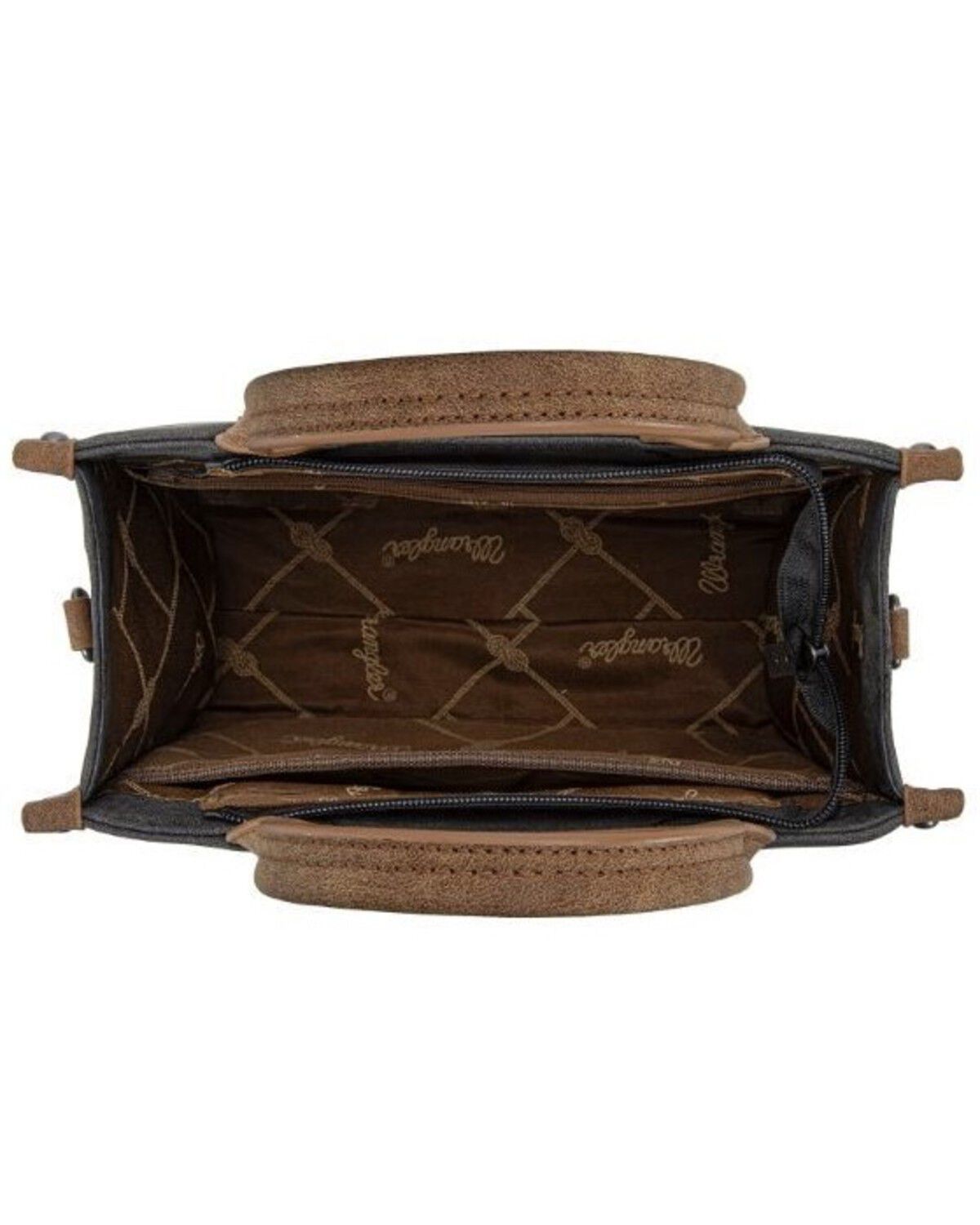 Image #2 - Wrangler Women's Buckle Tote Crossbody Bag, Tan, hi-res
