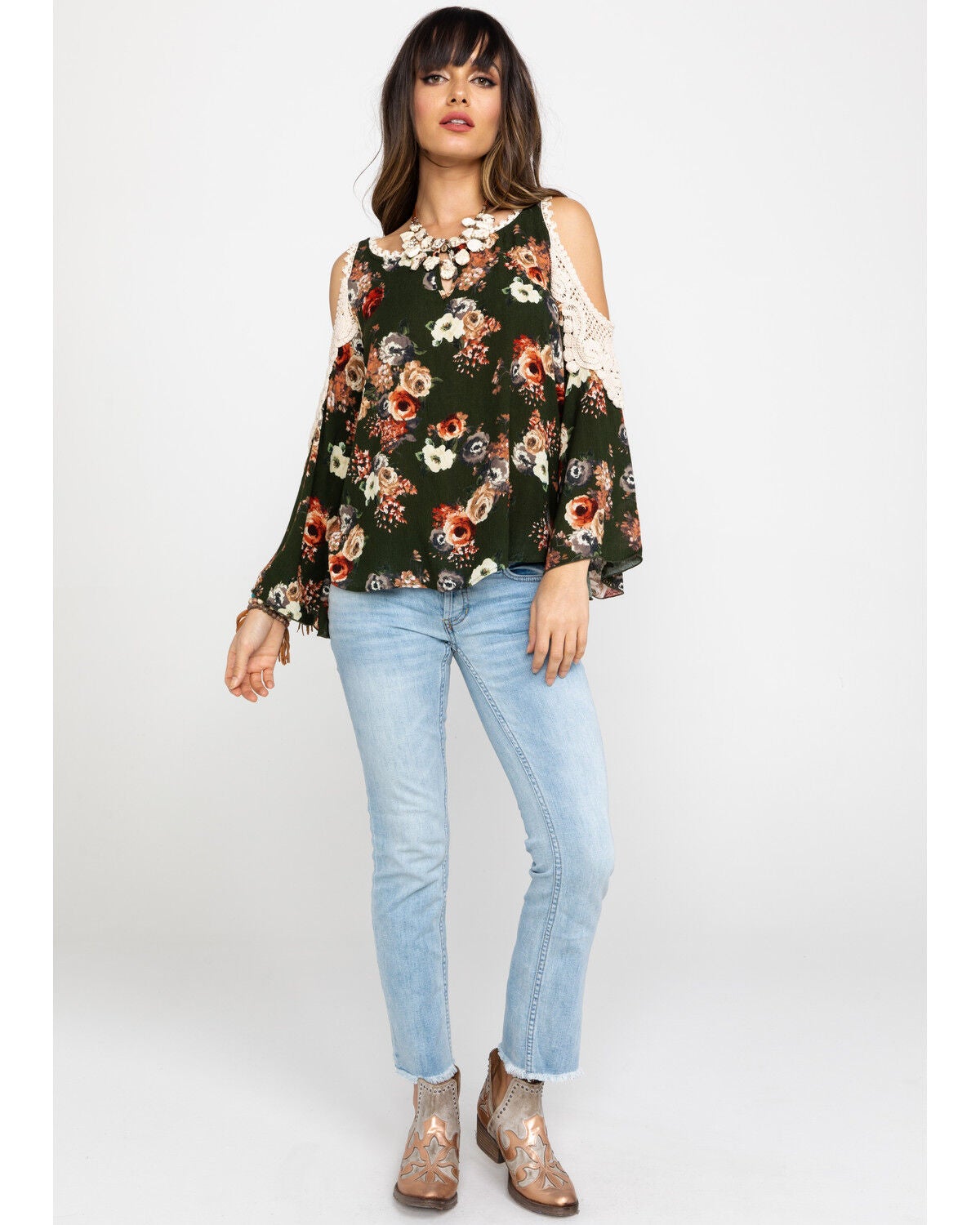 crochet cold shoulder top