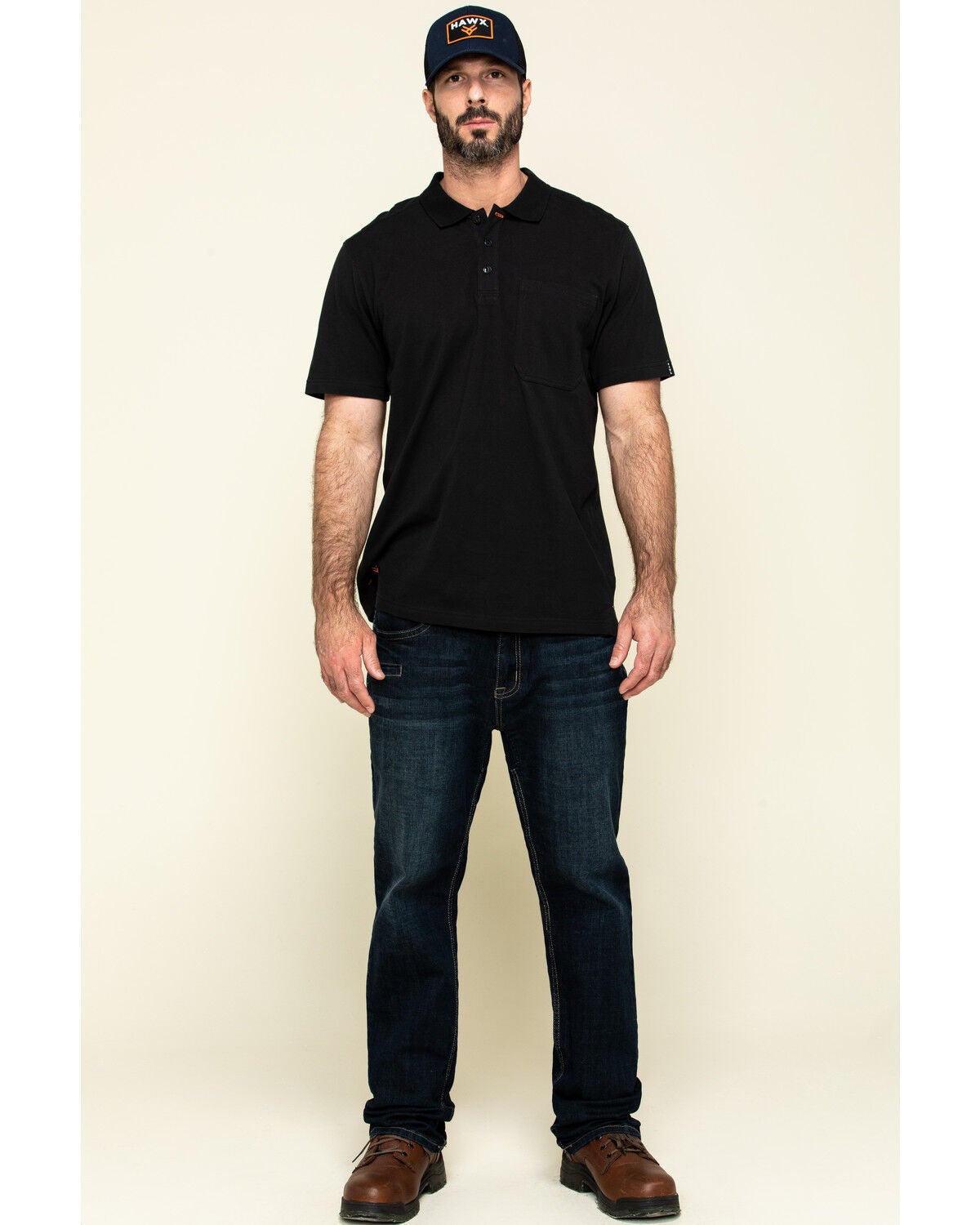 black work polo