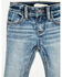 Image #4 - Shyanne Toddler Girls' Dawn Studded Back Bootcut Stretch Denim Jeans, Dark Wash, hi-res