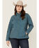 Image #1 - Ariat Women's Printed Team Softshell Jacket - Plus, Teal, hi-res