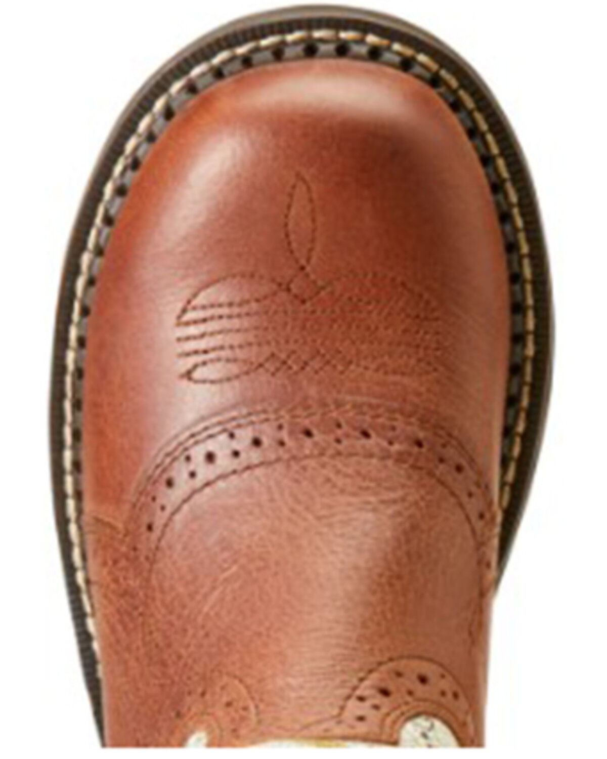 Image #4 - Ariat Women's Fatbaby Heritage Farrah Western Boot - Round Toe, Brown, hi-res