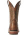 Image #3 - Ariat Men's Ridin' High Western Performance Boots - Broad Square Toe, Brown, hi-res