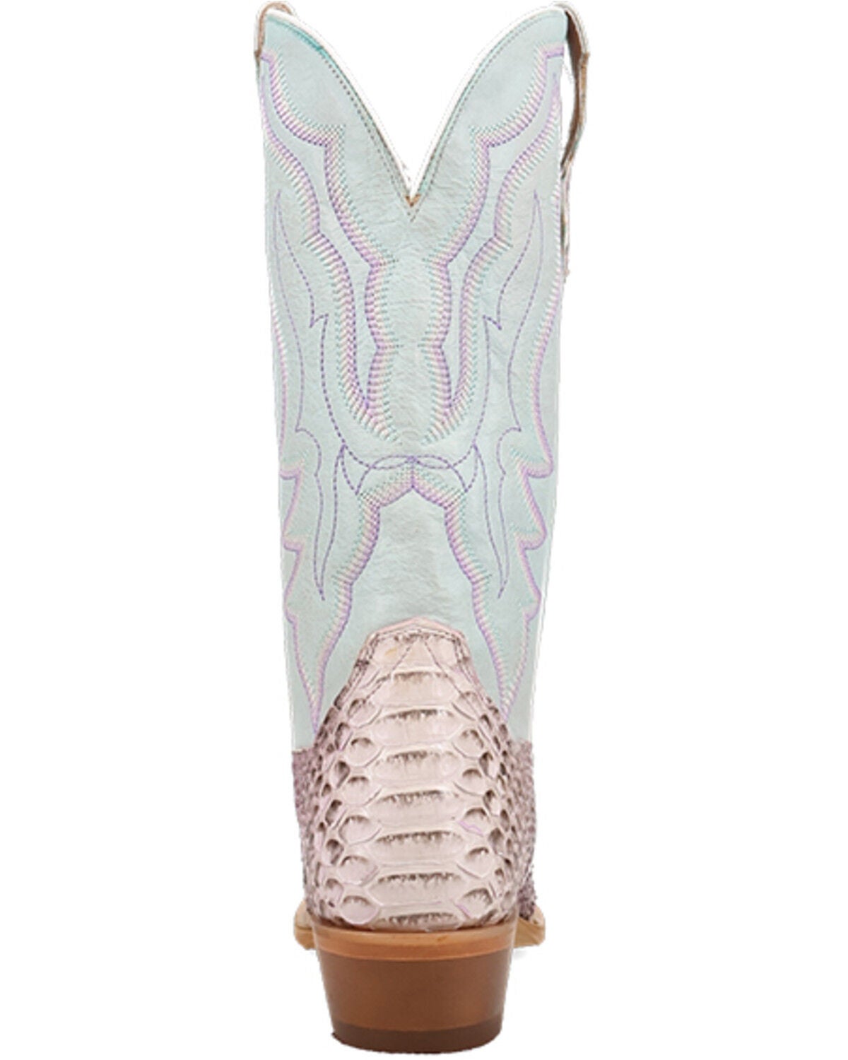 Image #5 - Dan Post Women's Petunia Exotic Python Western Boots - Snip Toe, Purple, hi-res