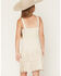 Image #4 - Shyanne Girls' Solid Faux Suede Fringe Sleeveless Dress, Ivory, hi-res