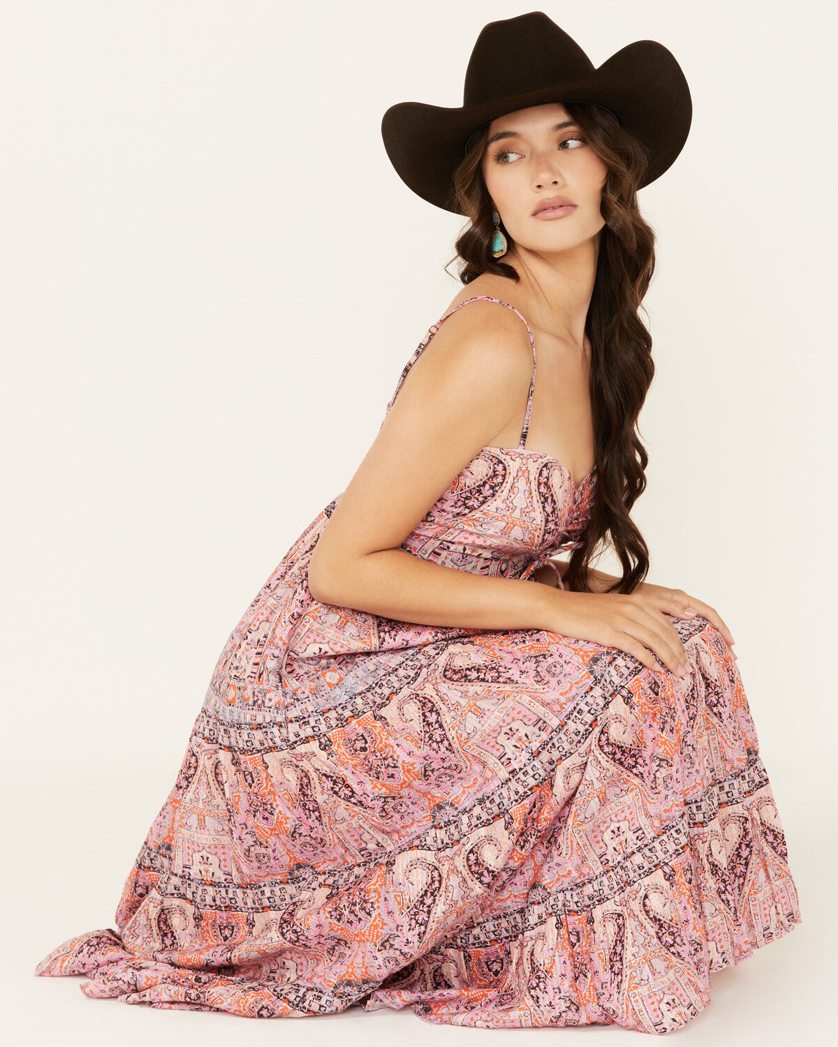Image #1 - Cleobella Women's Loraine Sleeveless Midi Dress, Multi, hi-res