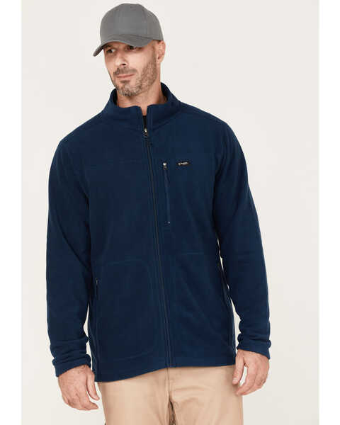 Image #1 - Hawx Men's Micro Fleece Water-repellent Jacket, Blue, hi-res